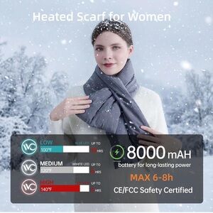 VVC heated scarf in GRAY